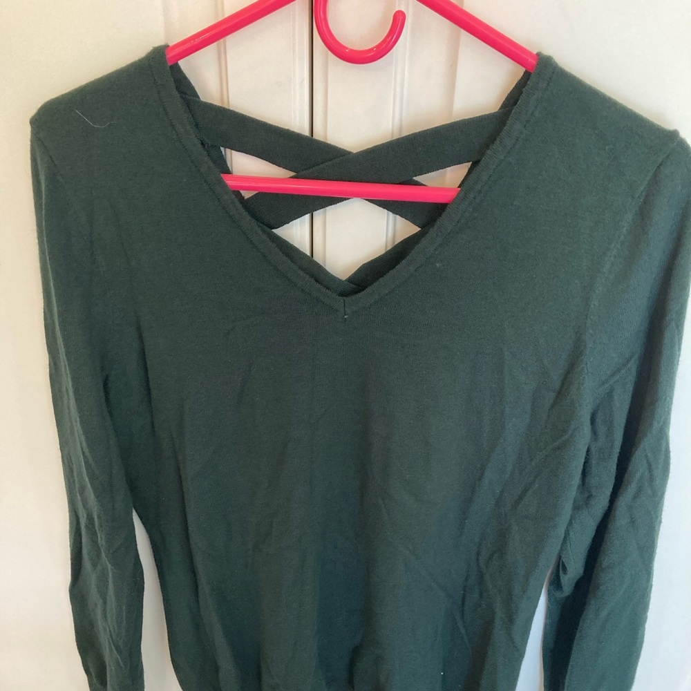 Womens green sweater